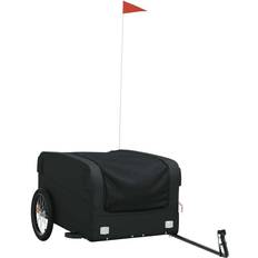 Beste Sykkelvogner & Påhengssykler vidaXL Bike Trailer Black 45 kg Iron