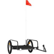vidaXL Cykelvagn Svart 126 x 63 x 34 cm Järn