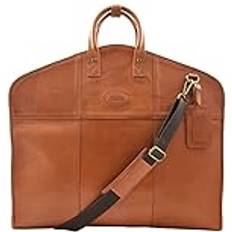 A1 Fashion Goods Genuine Leather Suit Carrier Bag Lockheed Tan