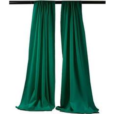 Photo Backgrounds LA Linen UnbeatableSale Local, BDpop96x58-Pk2-TealP43 Polyester Poplin Backdrop Drape Teal 96 x 58 in. Pack of 2