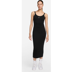 Tapered Kjoler Nike Chill Knit Ribbed Dress - Black