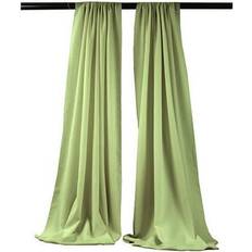 Photo Backgrounds LA Linen UnbeatableSale Local, BDpop96x58-Pk2-SageP19 Polyester Poplin Backdrop Drape Sage 96 x 58 in. Pack of 2