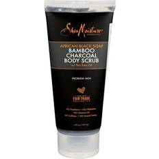 Skincare Shea Moisture African Black Soap Charcoal Body Scrub 6oz Pack of 3