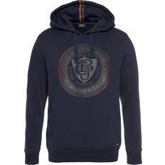 Bruno Banani Logo Print Hoodie - Navy