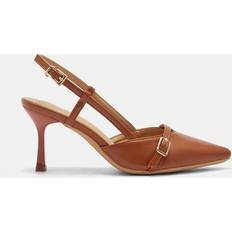 Cuccoo High Heel Pointed Toe Stilettos - Red