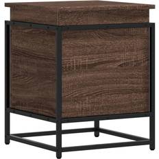 Oak Boxes & Baskets vidaXL with Lid Brown Oak 40x40x51.5 cm Storage Box