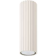Beige Takplafonder Sollux Carbon Taklampa 20 cm Aluminium Beige Takplafond