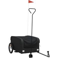 vidaXL Cykelvagn Svart 45 kg Järn