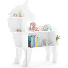 Gold Storage Delta Children Unicorn Bookcase White