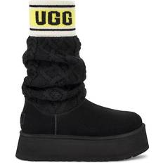 EVA Hoge laarzen UGG Classic Sweater Letter Boot - Black