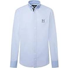 Hackett London Men Shirts Hackett London Heritage Oxford Randig Skjorta - Blå