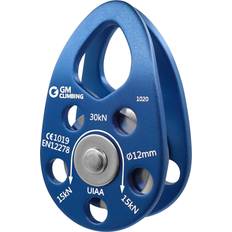 Blue Pulleys GM Climbing 30kN Swing Cheek Micro Pulley Ball Bearing