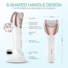 Epilators Voyor Cordless Rechargeable Epilator 30 Tweezers