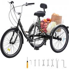 Tricycle Bikes VEVOR VEVOR Adult Tricycles Bike 24 Inch