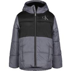 Calvin Klein Boys Jackets Calvin Klein Heavy Weight Colorblock Puffer Jacket - Dark Grey