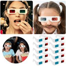 3D Glasses Chailin Paper 3D Stereoscopic Glasses Red And Blue 3D Paper Frame Stereoscopic Glasses 3D Cinema Glasses DIY