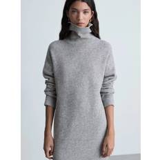 Evening Gowns - Grey Dresses Mango Taldote Roll Neck Jumper Mini Dress -