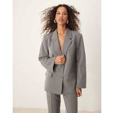 Gina Tricot Blazers Gina Tricot Co-Ord Oversized Blazer - Grey Melange