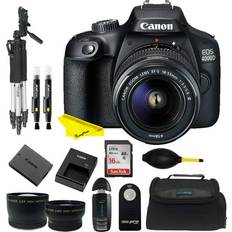 Cheap DSLR Cameras Canon Deal-Expo, EOS 4000D DSLR Camera EF-S 18-55 mm f/3.5-5.6 III Lens Buzz-photo Starter Bundle Kit