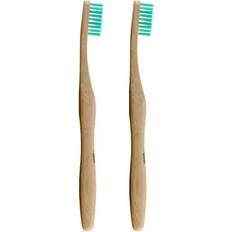 Cruelty Free Toothbrushes Dr Botanicals Bamboo Toothbrush Green Twin Savings Pack