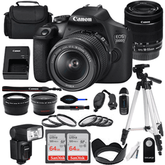 Built-In & External DSLR Cameras Canon Deal-Expo, EOS 2000D (Rebel T7) DSLR Camera with EF-S 18-55mm f/3.5-5.6 Lens DealExpo Deluxe Bundle Includes: 2x SanDisk Ultra 32GB SDHC Memory & So Much More