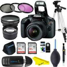 Cheap DSLR Cameras Canon BuzzPhoto, EOS Rebel T100 4000D DSLR Camera with EF-S 18-55mm 3.5-5.6 III Lens BuzzPhoto Popular Accessories Bundle