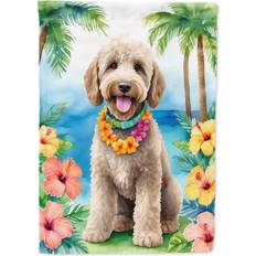 Carolines Treasures Labradoodle Luau House Flag 40 x 28 in