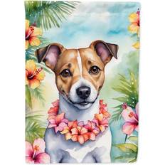 Carolines Treasures Jack Russell Terrier Luau House Flag 40 x 28 in