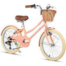 24" Kids' Bikes Clerk Missy 20 Inch Girl Cruiser Peach Kids Bike