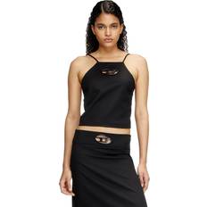 Diesel Dam Linnen Diesel T-Wilit Halterneck Top - Svart