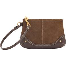 Bruna Kuvertväskor Mango Leather Wristlet - Brown