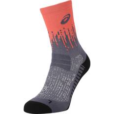 Orange - Träningsplagg Strumpor Asics Performance Run Sock Crew - Greyish Purple/Coral Reef