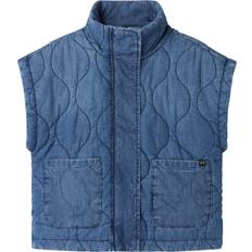 Goedkoop Vesten Name It Denim Gilet - Blauw Denim