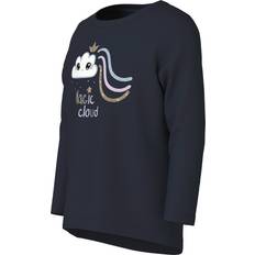 24-36M Bluser & Tunikaer Name It Bluse - Dark Sapphire/Magic Cloud