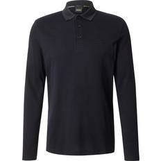 BOSS Men's Long Sleeve Polo Shirt - Black
