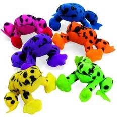 Doctors Soft Toys Spotted Neon Frogs 12 Pcs