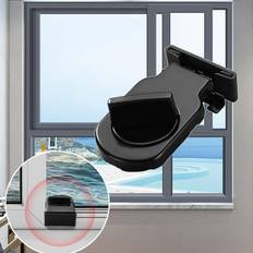 Black Latches, Stops & Locks Loviver Security Window Lock Sliding Window Stop Window Stopper Childproof Adjustable for Room Nursery Home Black