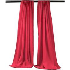 Photo Backgrounds LA Linen UnbeatableSale Local, BDpop96x58-Pk2-FuchsiaP49 Polyester Poplin Backdrop Drape Fuchsia 96 x 58 in. Pack of 2