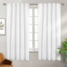 Pür e White Room Darkening Curtains 42 x 63 Inch