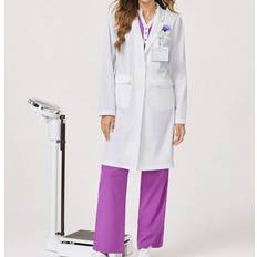 Shein Lab Coat Minimalist Fashion Casual - White