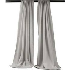 Photo Backgrounds LA Linen UnbeatableSale Local, BDpop96x58-Pk2-GrayLgtP41 Polyester Poplin Backdrop Drape Light Gray 96 x 58 in. Pack of 2