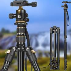 Camera Tripods Temu 1 Set Professional Aluminum Alloy Tripod And Monopod, 82.7-inch, Heavy-duty Travel Tripod For Macro Photography, Uncharged, No Battery Or