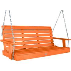 Orange Canopy Porch Swings Riverside Porch Swing 5-foot Citrus Orange