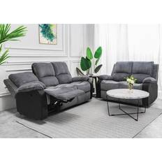 Wade Logan Anding 2 Piece Reclining Set Sofa 2pcs