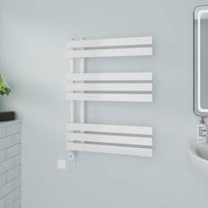 Heated Towel Rails Brayden Studio Prefilled Thermostatic Electric Heated Towel Rail 80cm H x 60cm W x 7.35cm D
