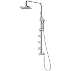 Shower Sets Pulse ShowerSpas Lanikai Diverter Complete Shower System 8 x 15.7 x 1028-CH-2.0GPM Gray, Chrome