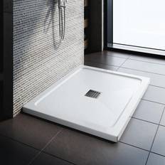 Rectangular White Shower Tray 120 x 80 x 4 cm