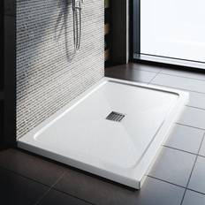 Showers Brayden Studio Rectangular White Shower Tray 120 x 80 x 4 cm