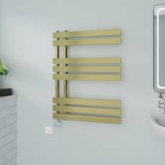Heated Towel Rails Brayden Studio Prefilled Thermostatic Electric Heated Towel Rail 80cm H x 60cm W x 7.35cm D