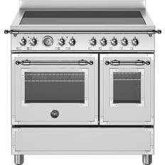 Rustfrit stål Induktionskomfurer Bertazzoni Heritage Induktionskomfur 5 Zoner 90 cm Rustfrit stål